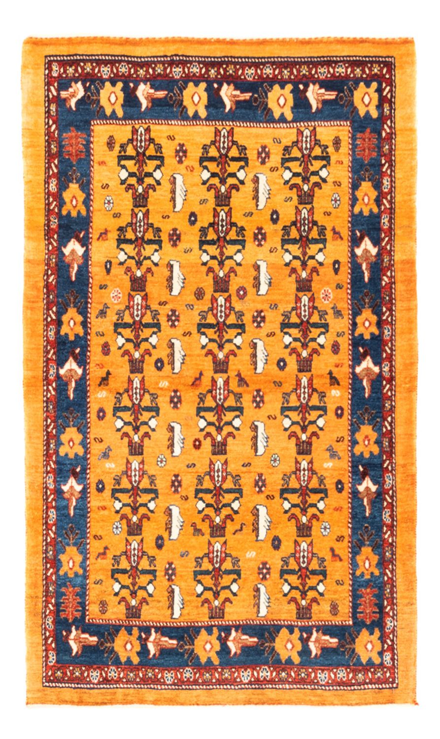 Gabbeh-tæppe - Persisk - 157 x 102 cm - guld