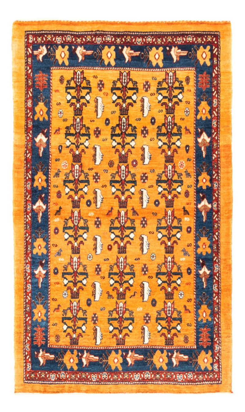 Gabbeh-tæppe - Persisk - 157 x 102 cm - guld