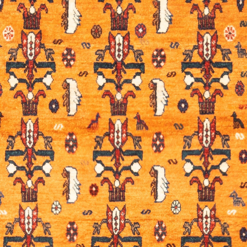 Gabbeh-tæppe - Persisk - 157 x 102 cm - guld