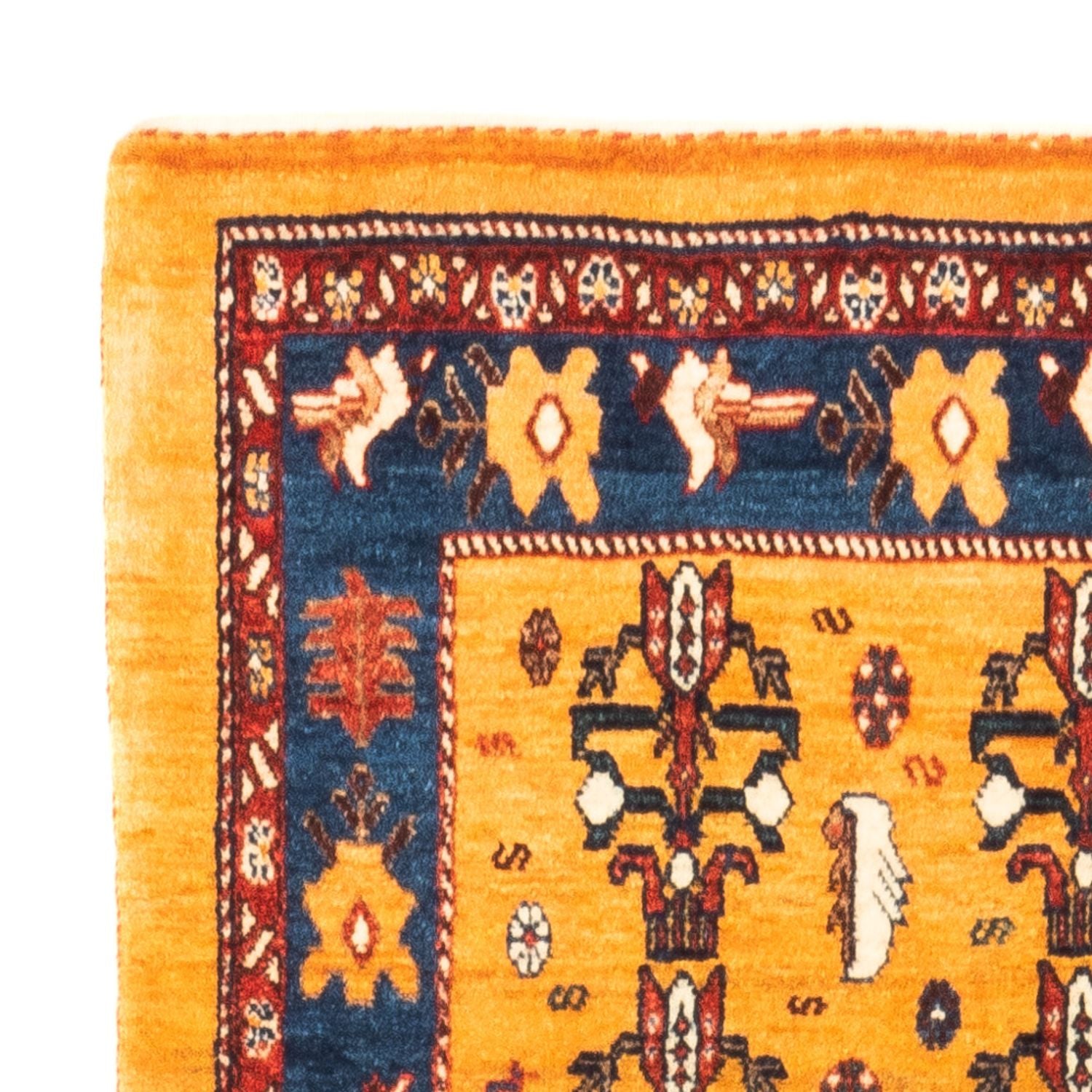 Gabbeh-tæppe - Persisk - 157 x 102 cm - guld