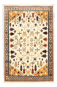 Gabbeh-tæppe - Persisk - 132 x 92 cm - beige