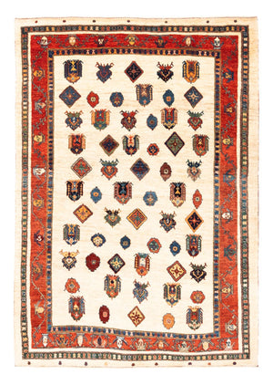Gabbeh-tæppe - Persisk - 214 x 154 cm - beige