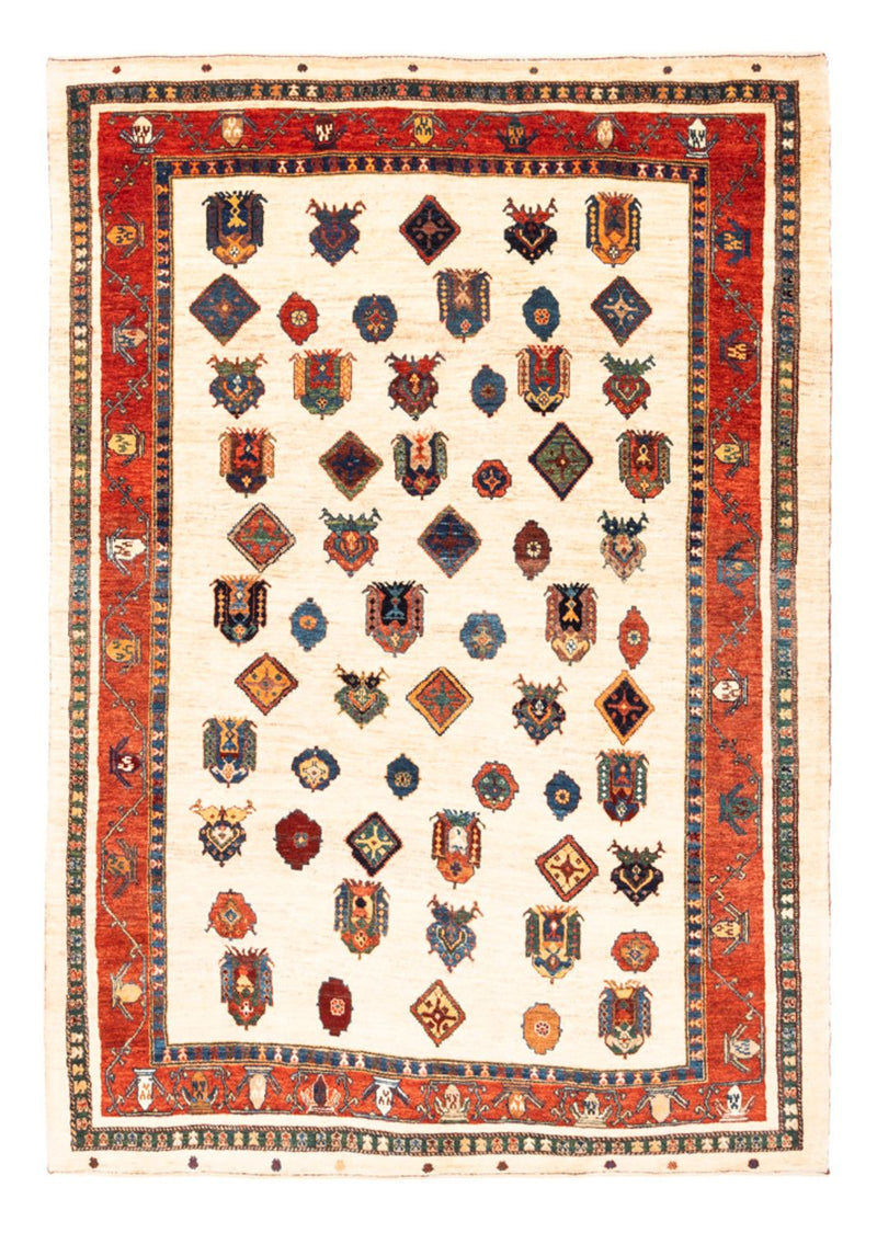 Gabbeh-tæppe - Persisk - 214 x 154 cm - beige