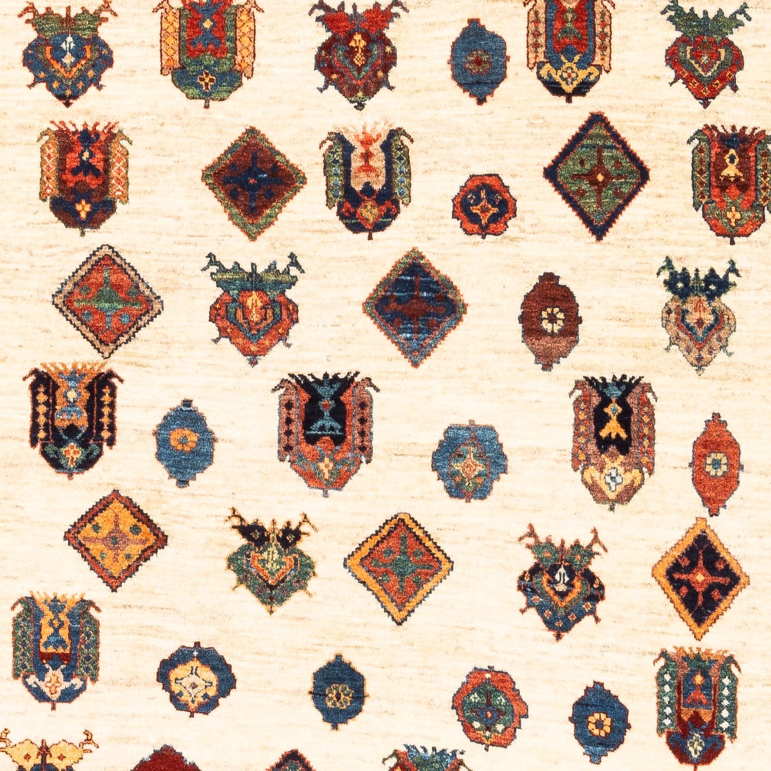 Gabbeh-tæppe - Persisk - 214 x 154 cm - beige