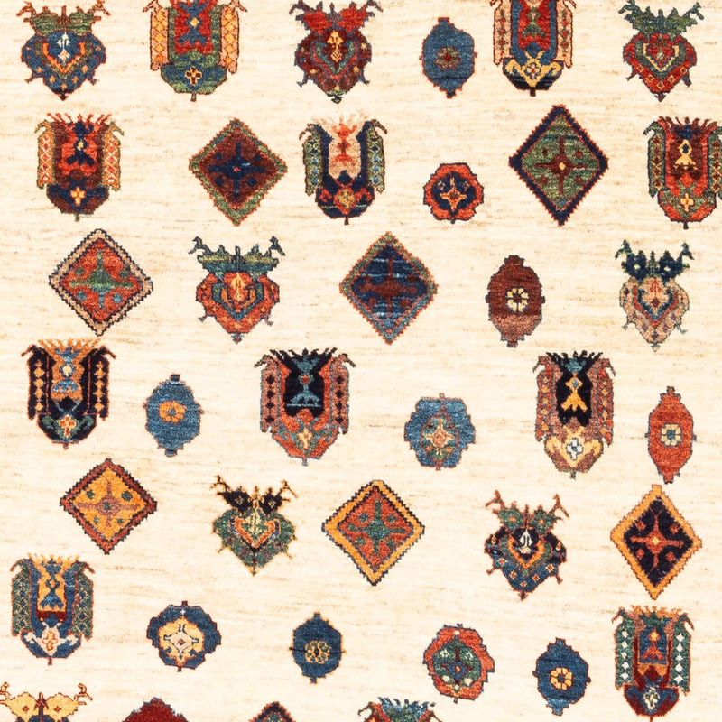 Gabbeh-tæppe - Persisk - 214 x 154 cm - beige