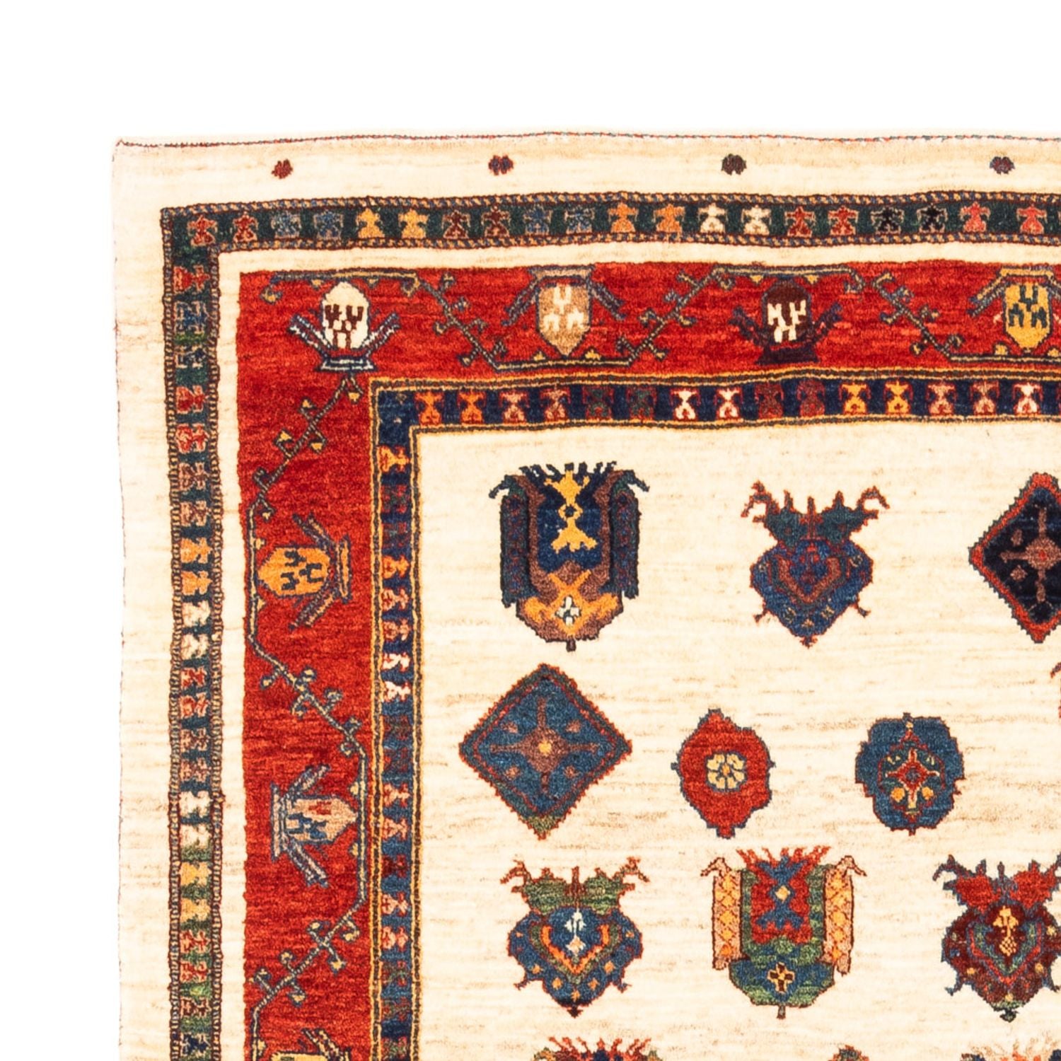 Gabbeh-tæppe - Persisk - 214 x 154 cm - beige