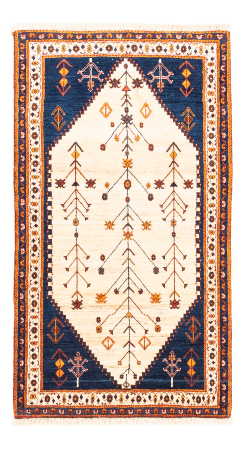 Gabbeh-tæppe - Persisk - 160 x 87 cm - beige