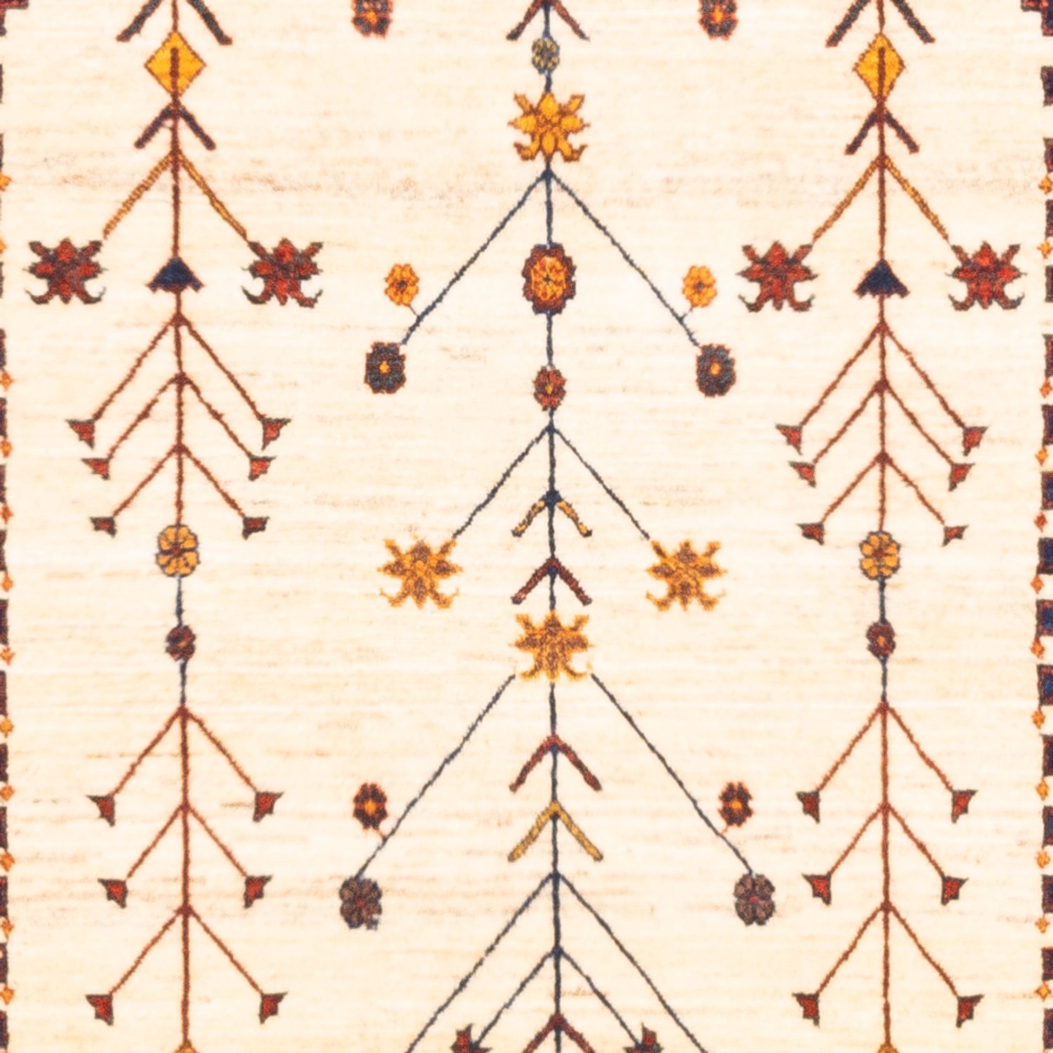 Gabbeh-tæppe - Persisk - 160 x 87 cm - beige