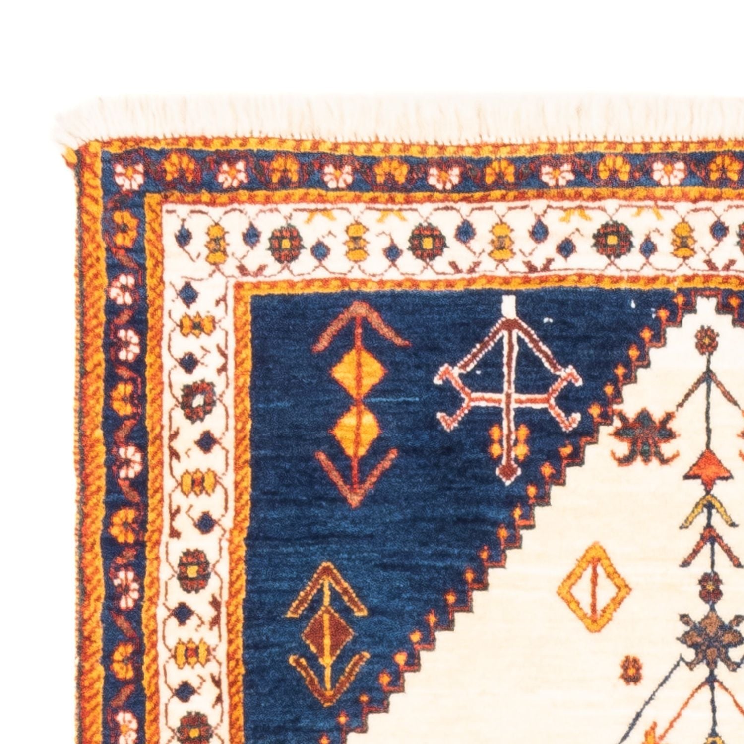 Gabbeh-tæppe - Persisk - 160 x 87 cm - beige