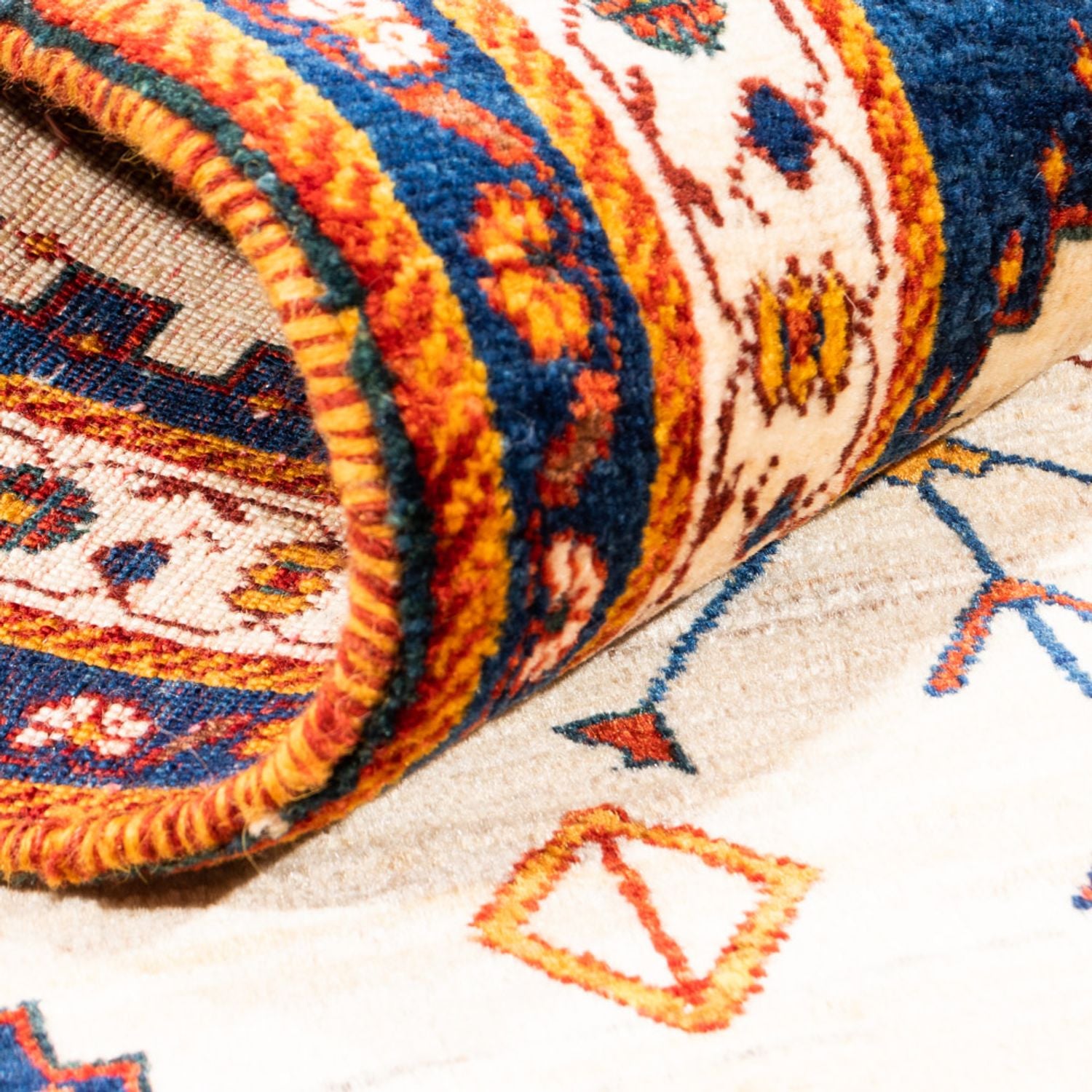 Gabbeh-tæppe - Persisk - 160 x 87 cm - beige