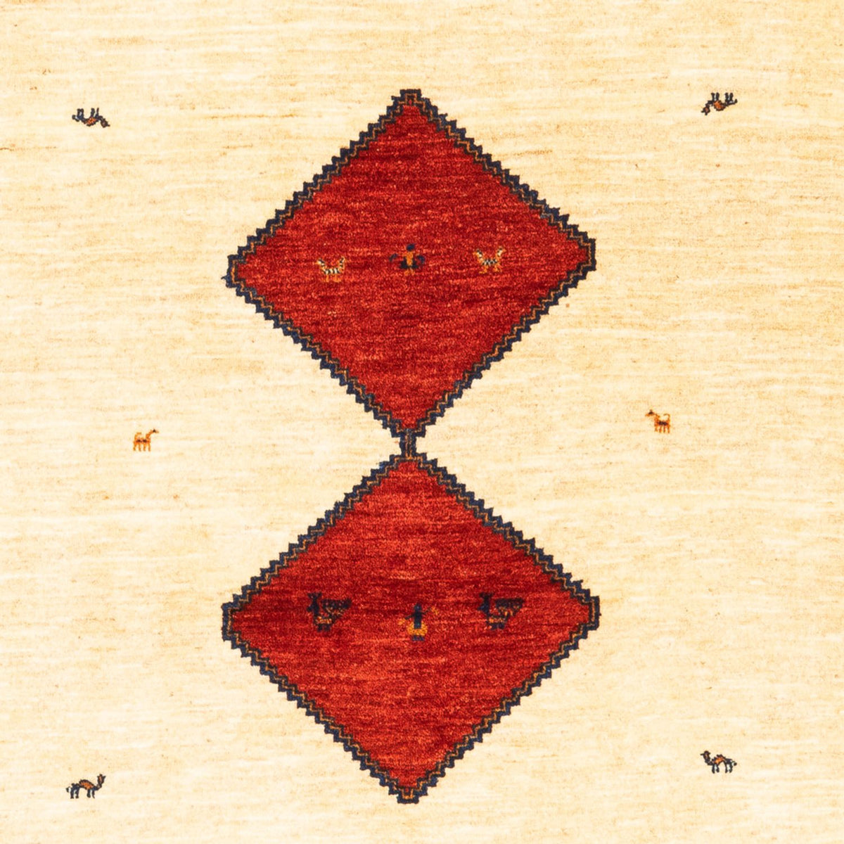 Gabbeh-tæppe - Persisk - 210 x 140 cm - beige