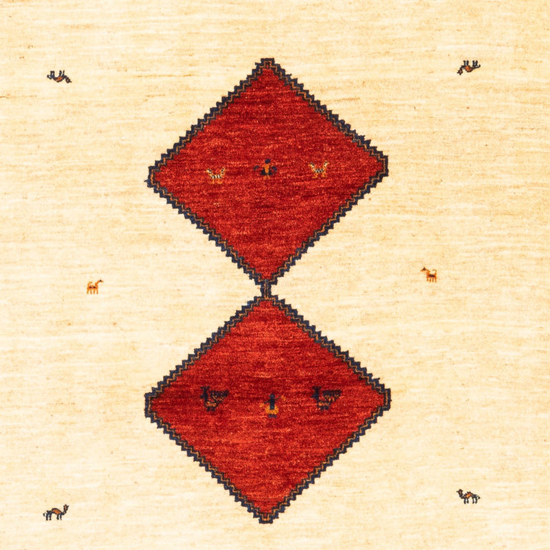 Gabbeh-tæppe - Persisk - 210 x 140 cm - beige