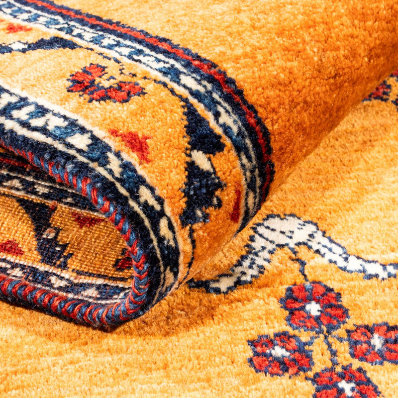 Gabbeh-tæppe - Persisk - 170 x 128 cm - guld