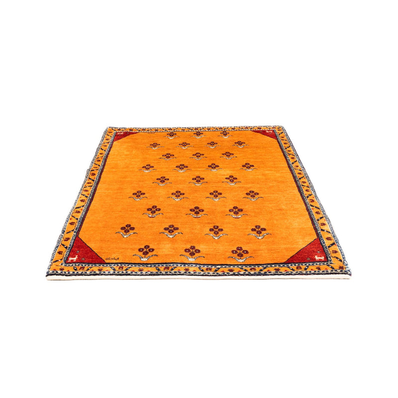 Gabbeh-tæppe - Persisk - 170 x 128 cm - guld