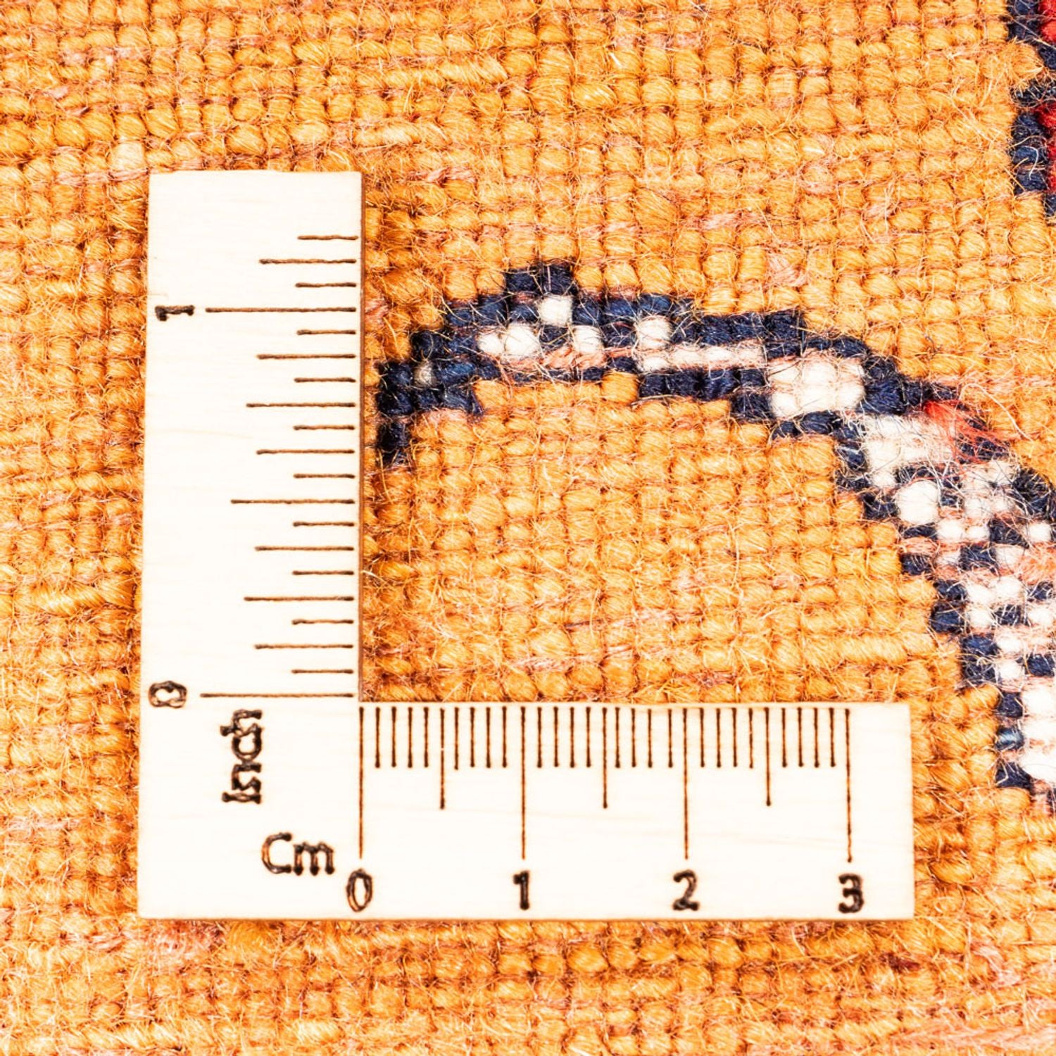 Gabbeh-tæppe - Persisk - 170 x 128 cm - guld