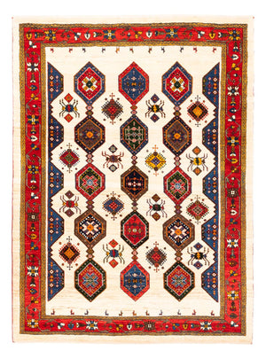Gabbeh-tæppe - Persisk - 205 x 153 cm - flerfarvet