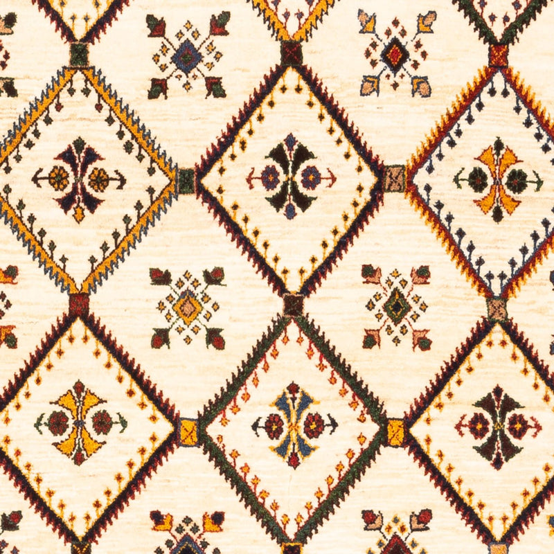 Gabbeh-tæppe - Persisk - 155 x 114 cm - creme