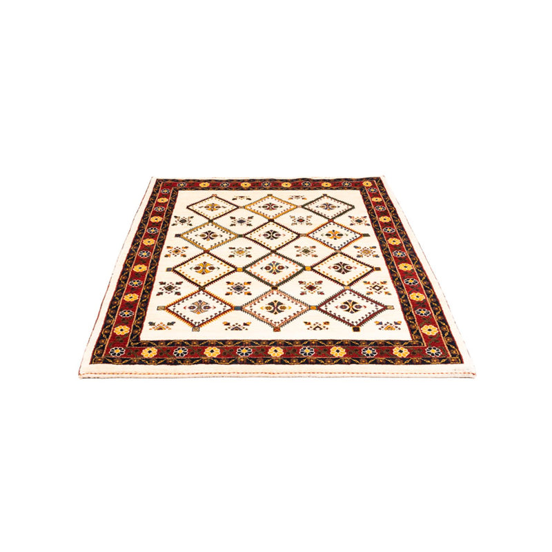 Gabbeh-tæppe - Persisk - 155 x 114 cm - creme