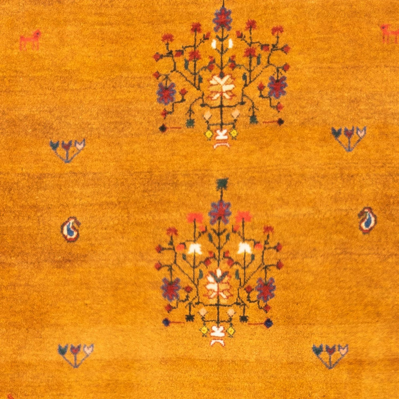 Gabbeh-tæppe - Persisk - 150 x 100 cm - guld