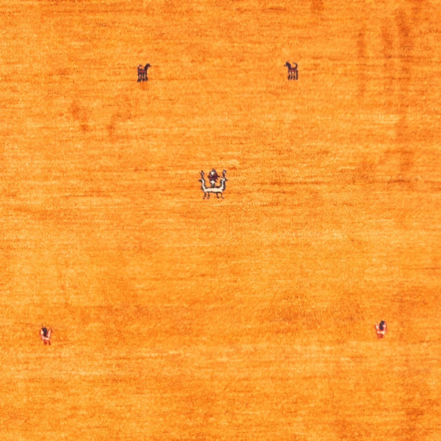 Gabbeh-tæppe - Persisk - 162 x 107 cm - guld