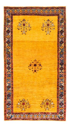 Gabbeh-tæppe - Persisk - 158 x 90 cm - guld