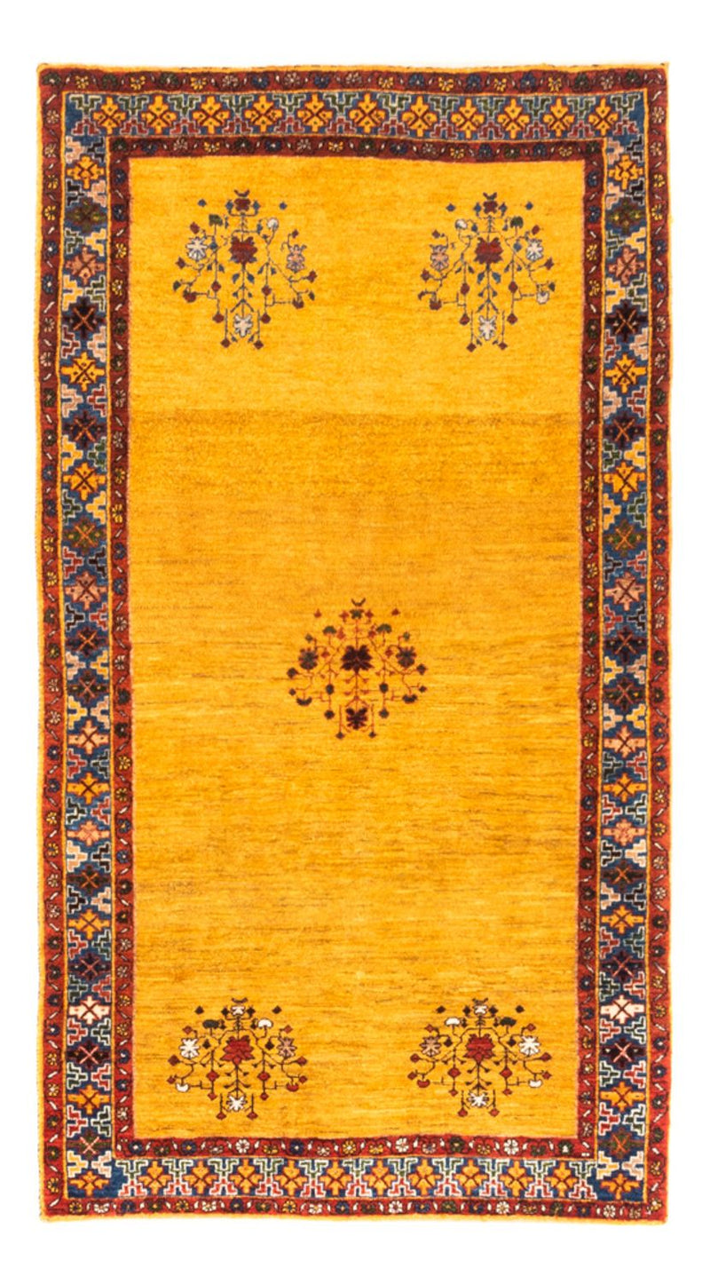 Gabbeh-tæppe - Persisk - 158 x 90 cm - guld