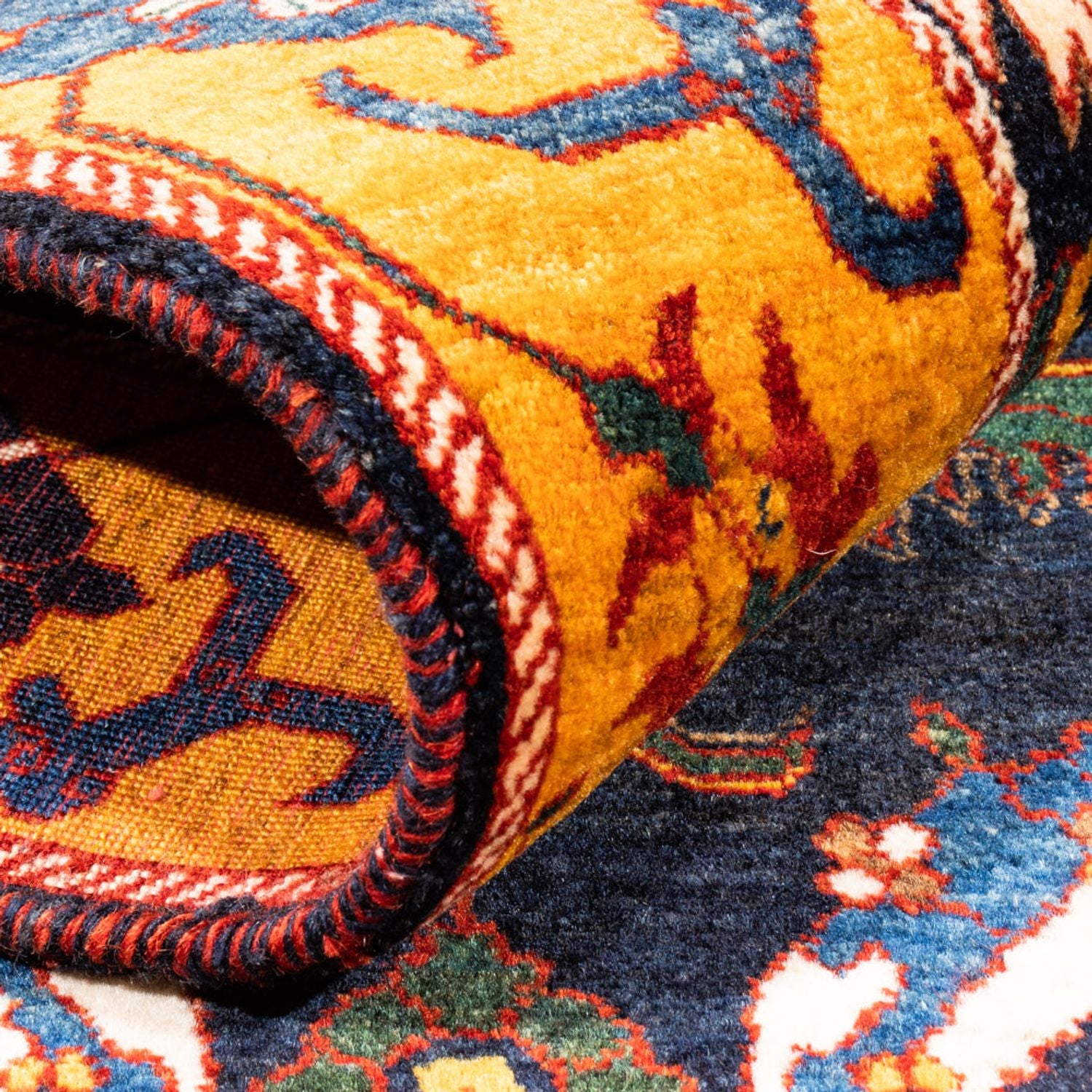 Gabbeh-tæppe - Persisk - 173 x 113 cm - mørkeblå