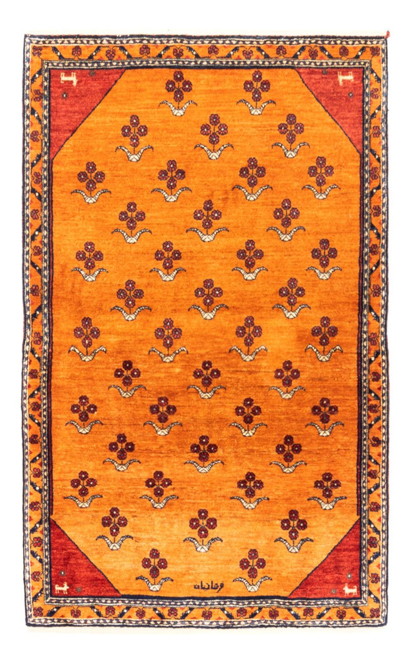Gabbeh-tæppe - Persisk - 150 x 102 cm - guld