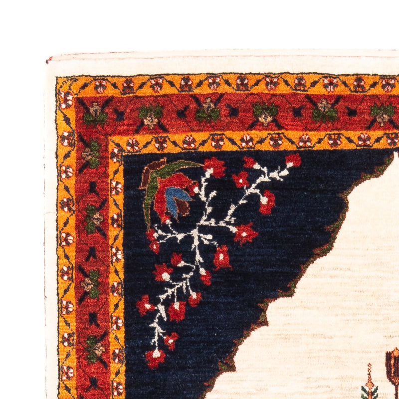 Gabbeh-tæppe - Persisk - 162 x 115 cm - creme