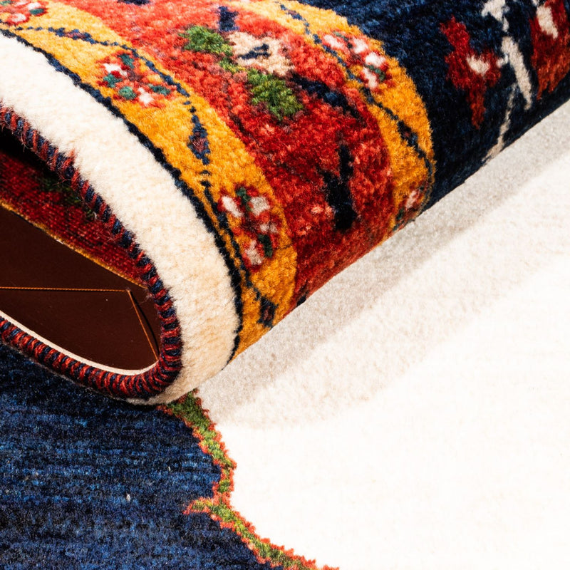 Gabbeh-tæppe - Persisk - 162 x 115 cm - creme