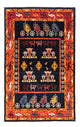 Persisk Gabbeh Tæppe 160x108cm - Perserteppich Wollteppich