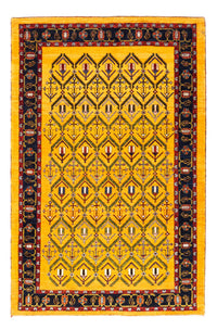 Gabbeh-tæppe - Persisk - 188 x 126 cm - guld