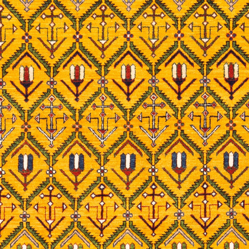 Gabbeh-tæppe - Persisk - 188 x 126 cm - guld