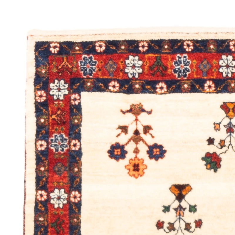 Gabbeh-tæppe - Persisk - 125 x 80 cm - creme