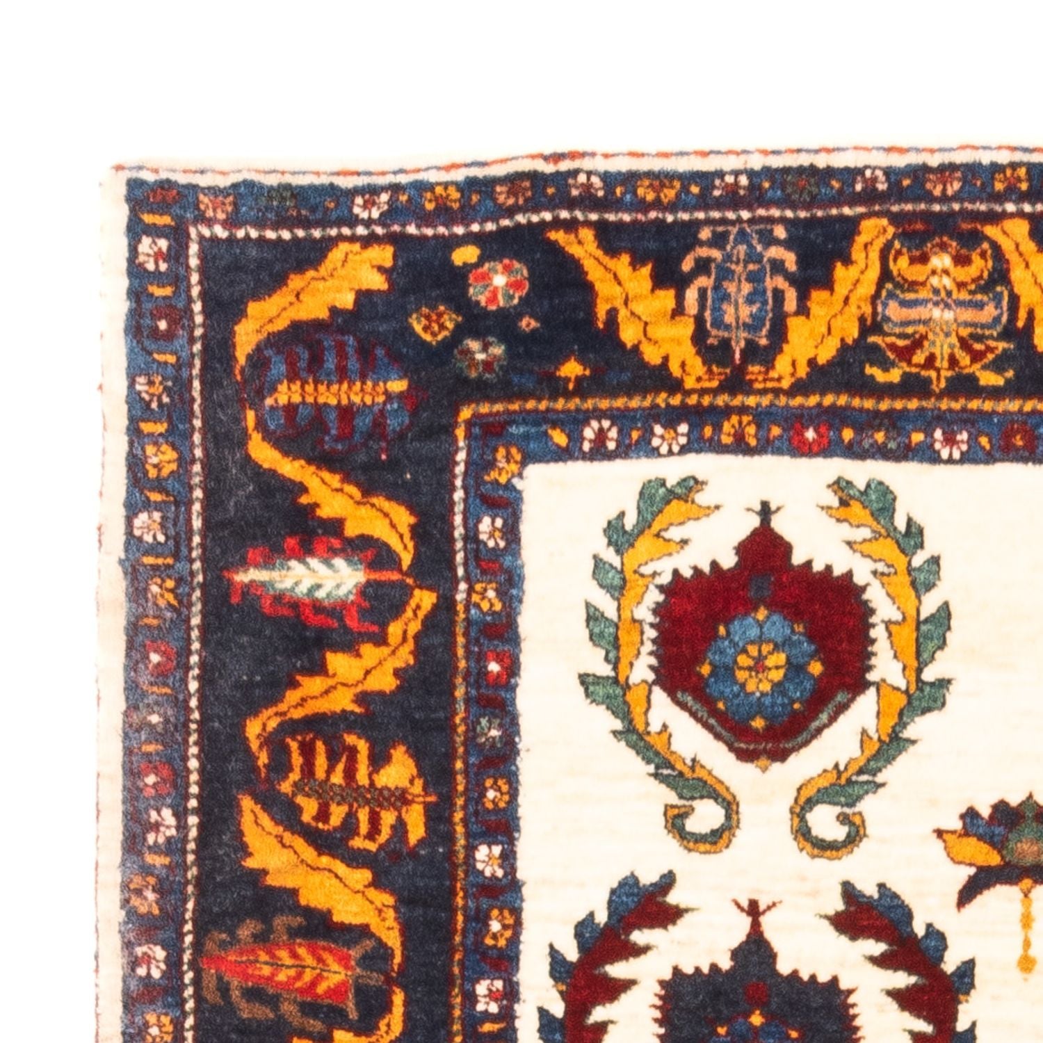 Gabbeh-tæppe - Persisk - 155 x 115 cm - creme
