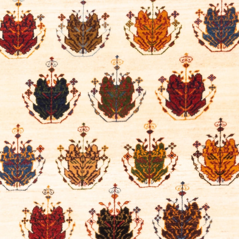 Gabbeh-tæppe - Persisk - 140 x 105 cm - creme