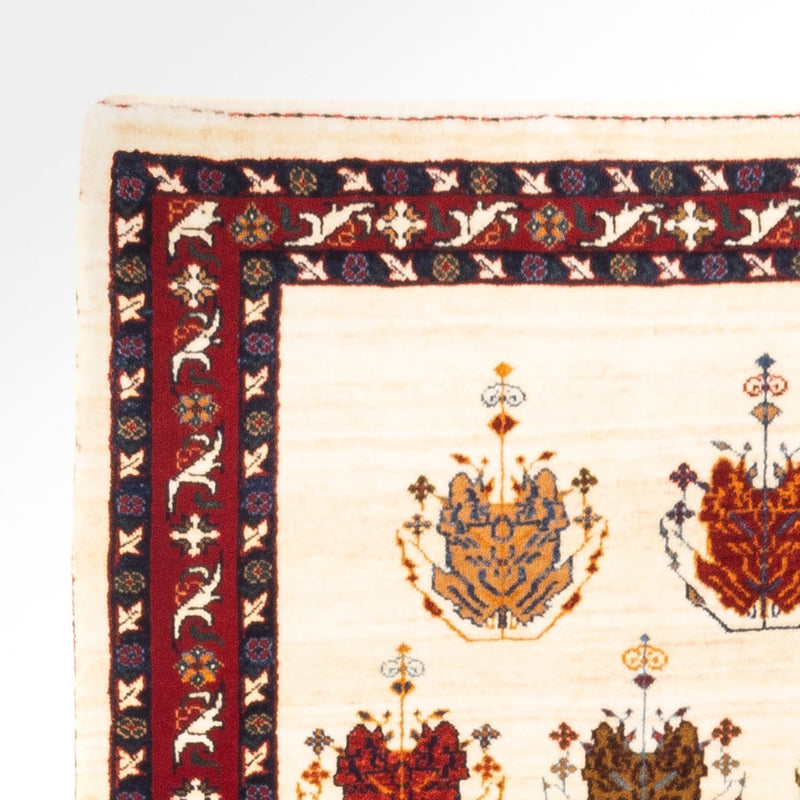 Gabbeh-tæppe - Persisk - 140 x 105 cm - creme