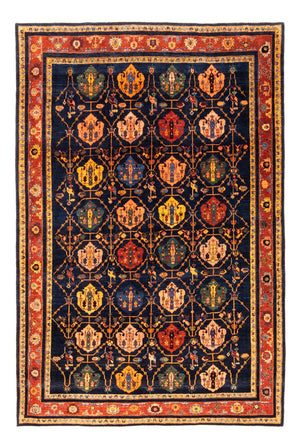 Gabbeh-tæppe - Persisk - 257 x 185 cm - mørkeblå