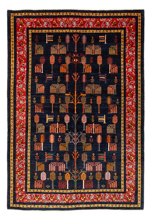 Gabbeh-tæppe - Persisk - 240 x 170 cm - mørkeblå