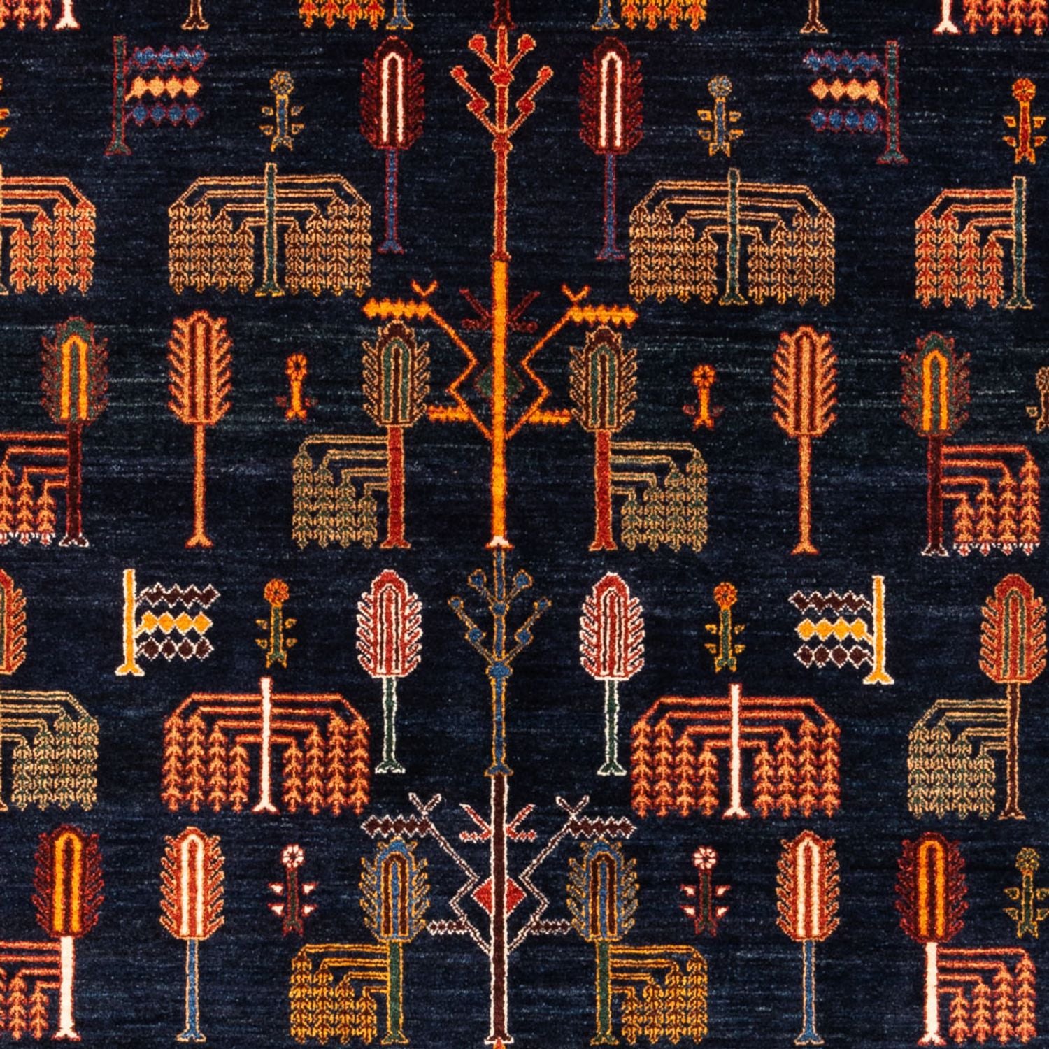 Gabbeh-tæppe - Persisk - 240 x 170 cm - mørkeblå