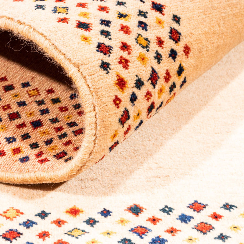 Gabbeh-tæppe - Persisk - 146 x 105 cm - beige