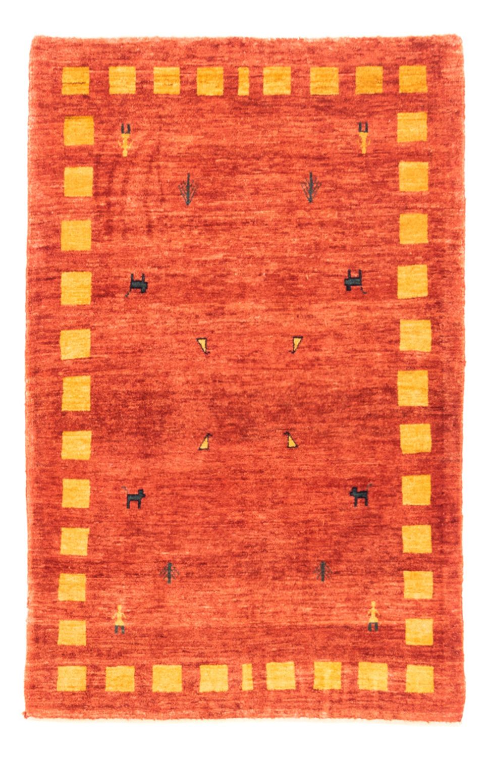 Gabbeh-tæppe - Persisk - 150 x 103 cm - terrakotta