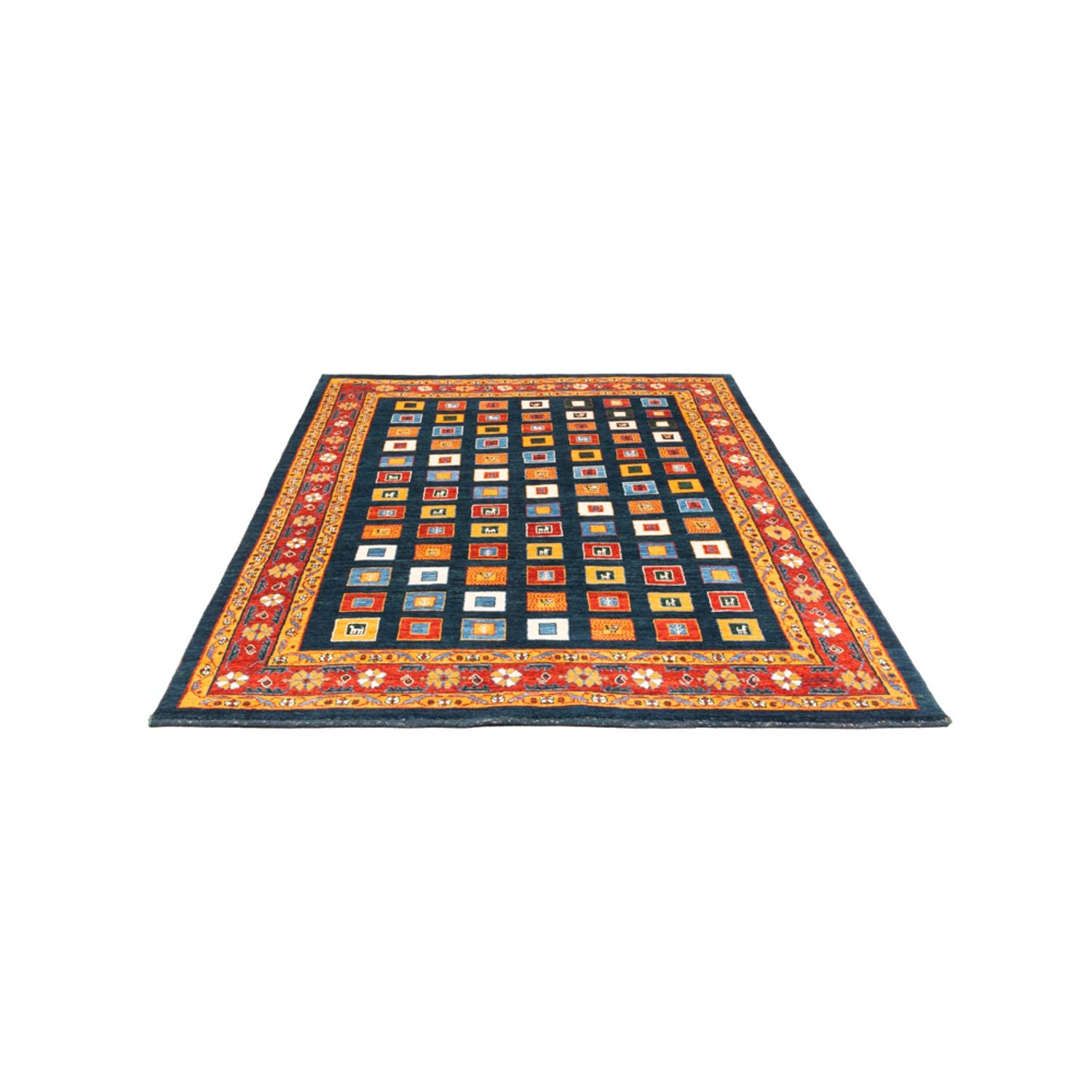 Gabbeh-tæppe - Persisk - 238 x 168 cm - flerfarvet