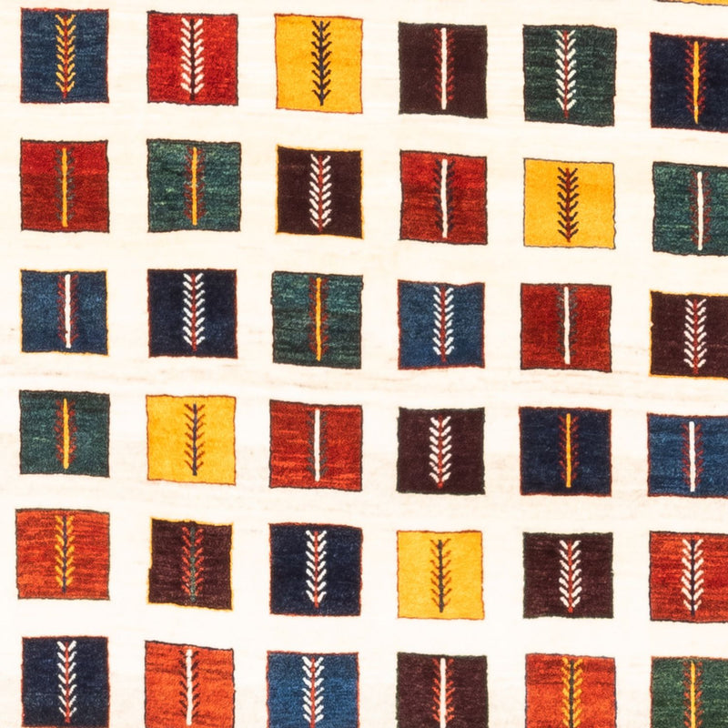 Gabbeh-tæppe - Persisk - 207 x 157 cm - flerfarvet
