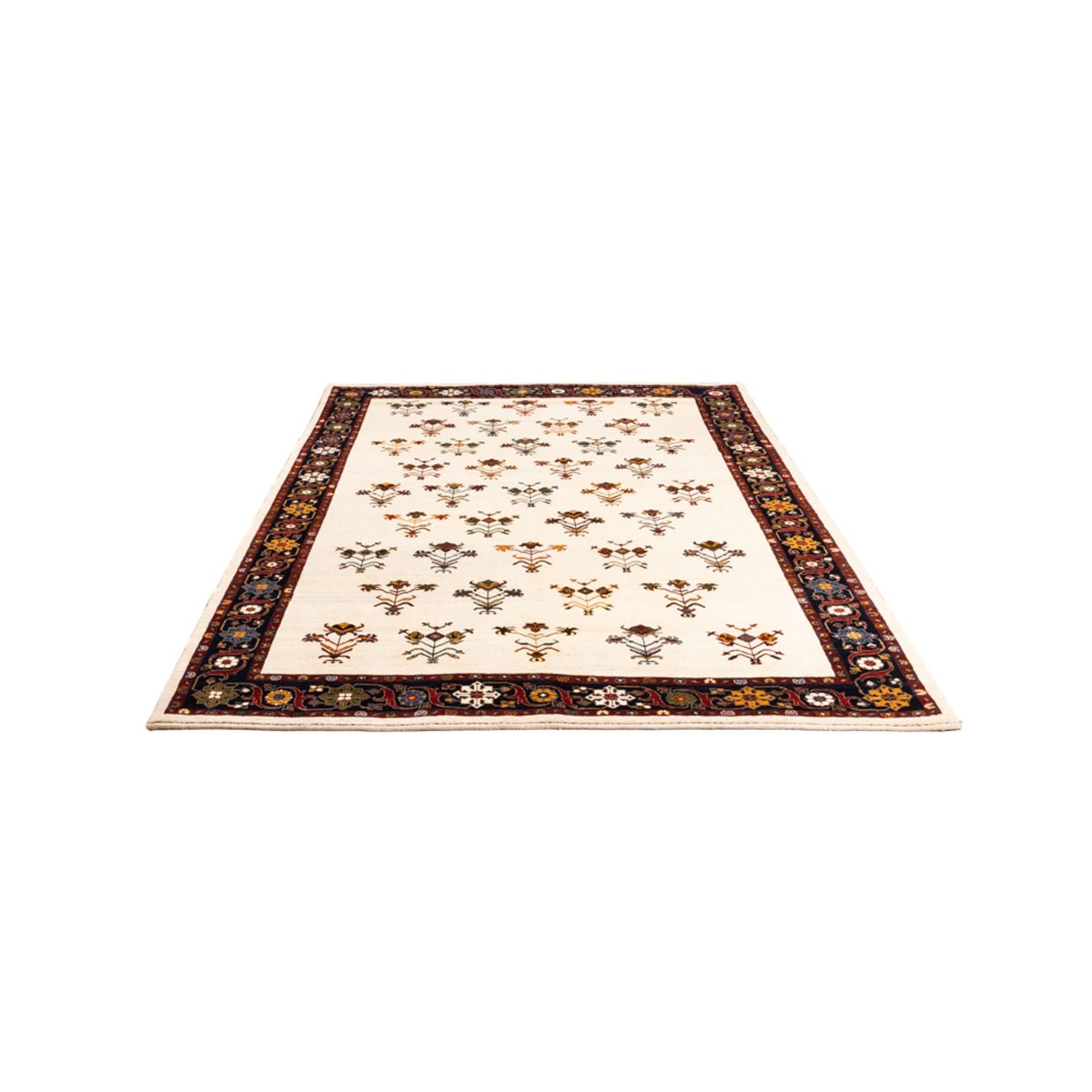Gabbeh-tæppe - Persisk - 245 x 177 cm - creme