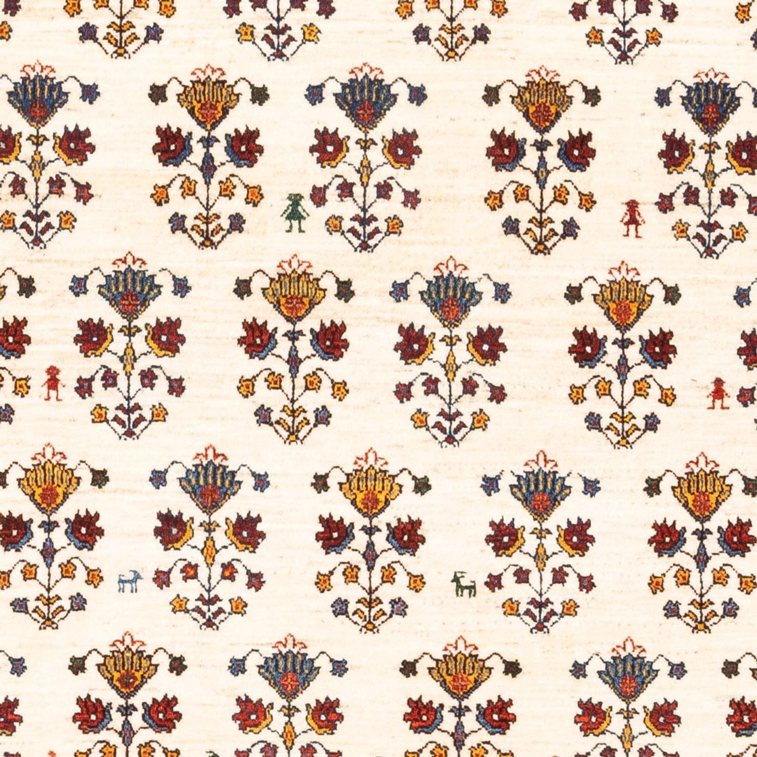 Gabbeh-tæppe - Persisk - 194 x 127 cm - creme