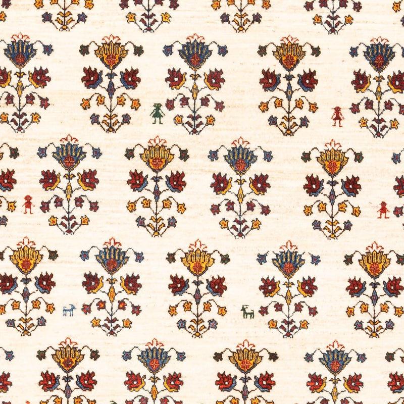 Gabbeh-tæppe - Persisk - 194 x 127 cm - creme