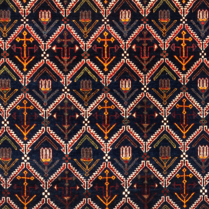 Gabbeh-tæppe - Persisk - 205 x 143 cm - mørkeblå