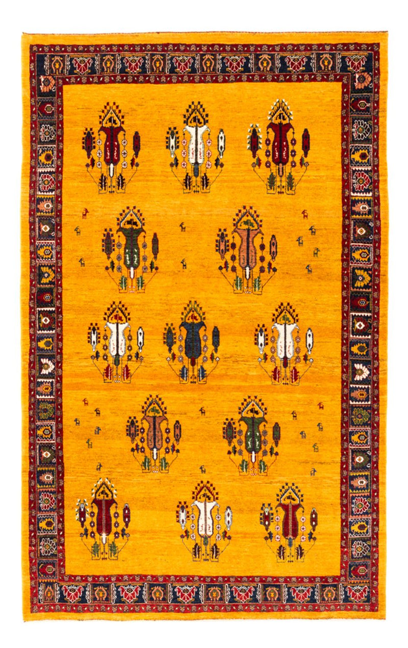 Gabbeh-tæppe - Persisk - 230 x 150 cm - guld