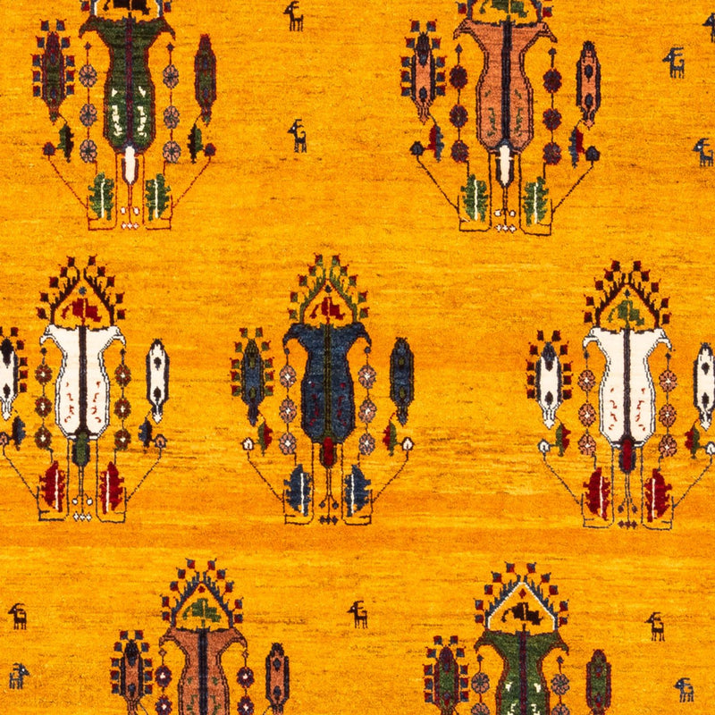 Gabbeh-tæppe - Persisk - 230 x 150 cm - guld